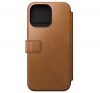 Nomad Modern Leather Folio iPhone 15 Pro Max flip tok, angol barna