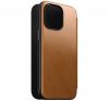 Nomad Modern Leather Folio iPhone 15 Pro Max flip tok, angol barna