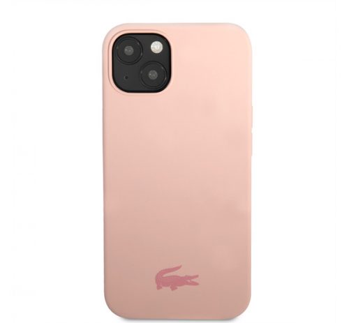 Lacoste Glossy Printing Logo iPhone 13 szilikon tok, rózsaszín