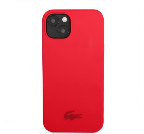 Lacoste Glossy Printing Logo iPhone 13 szilikon tok, piros