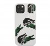 Lacoste Allover Pattern iPhone 13 szilikon tok, fehér