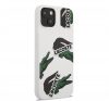 Lacoste Allover Pattern iPhone 13 szilikon tok, fehér