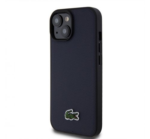 Lacoste Iconic Petit Pique Woven Logo iPhone 15 MagSafe tok, sötétkék