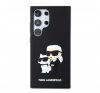 Karl Lagerfeld 3D Rubber Karl&Choupette Samsung Galaxy S24 Ultra tok, fekete