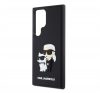 Karl Lagerfeld 3D Rubber Karl&Choupette Samsung Galaxy S24 Ultra tok, fekete