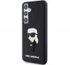 Karl Lagerfeld 3D Rubber Ikonik Samsung Galaxy S24 tok, fekete 