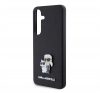 Karl Lagerfeld Saffiano Karl & Choupette Metal Pin Samsung Galaxy S24 tok, fekete