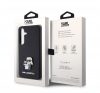 Karl Lagerfeld Saffiano Karl & Choupette Metal Pin Samsung Galaxy S24 tok, fekete