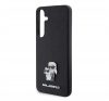 Karl Lagerfeld Saffiano Karl & Choupette Metal Pin Samsung Galaxy S24+ tok, fekete