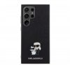 Karl Lagerfeld Saffiano Karl & Choupette Metal Pin Samsung Galaxy S24 Ultra tok, fekete