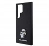 Karl Lagerfeld Saffiano Karl & Choupette Metal Pin Samsung Galaxy S24 Ultra tok, fekete