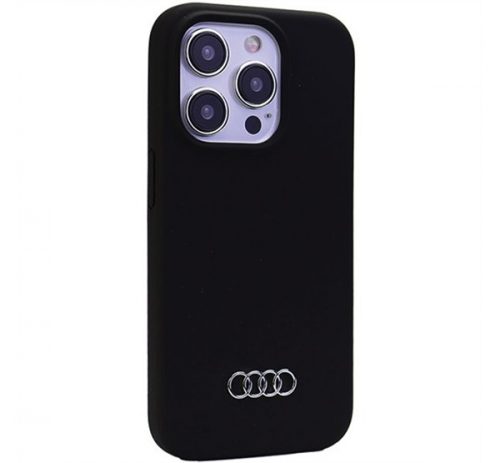 Audi Apple iPhone 15 Pro szilikon tok, fekete