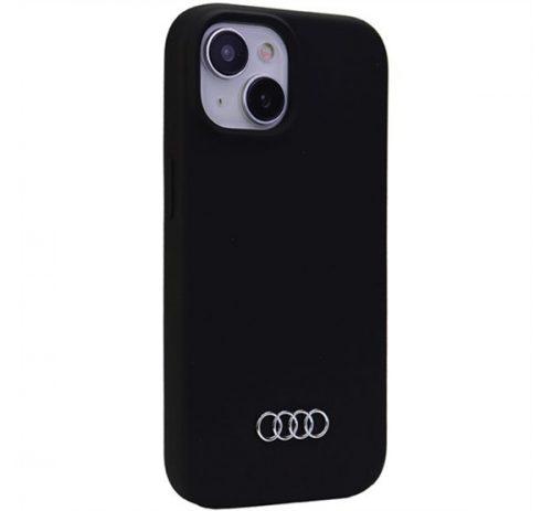 Audi Apple iPhone 14 Plus / 15 Plus szilikon tok, fekete