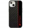 Audi Carbon Fiber Stripe iPhone 13 / 14 / 15 tok, fekete / piros