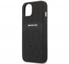 AMG Leather Curved Lines Apple iPhone 13 / 14 / 15 tok, fekete