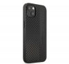 AMG Carbon Stripe & Embossed Apple iPhone 13 / 14 / 15 tok, fekete