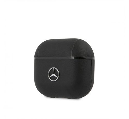 Mercedes Leather AirPods 3 bőr tok, fekete