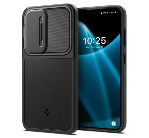 Spigen Optik Armor Samsung Galaxy S24 tok, fekete