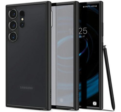 Spigen Ultra Hybrid Samsung Galaxy S24 Ultra tok, Frost Black, matt-fekete