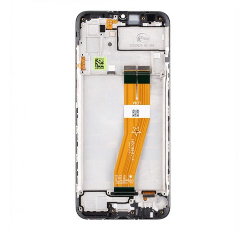 Samsung Galaxy A03 LCD modul kerettel, OEM jellegű, fekete  ( A035F )