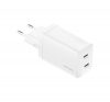 4smarts PDplug Dual töltő adapter 2xType-C, 45W, fehér