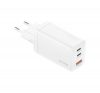 4smarts PDplug Trio töltő adapter 2xType-C + USB, 65W, fehér