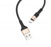 Hoco X26 Xpress USB / Type-C töltő- és adatkábel, fekete / arany