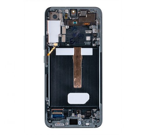 Samsung Galaxy S22 Plus kompatibilis LCD kijelző + érintő, kerettel, zöld, SM-S906B