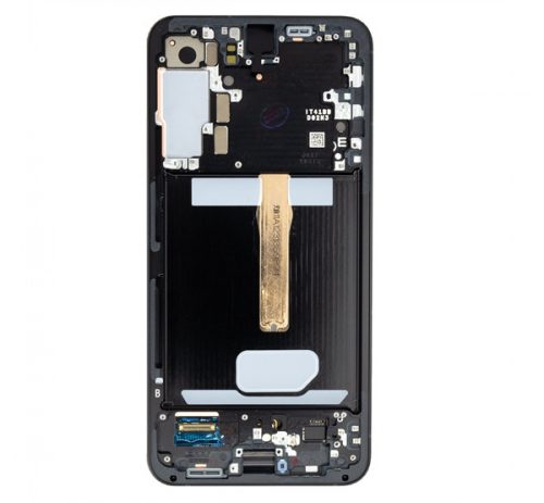 Samsung Galaxy S22 Plus kompatibilis LCD kijelző + érintő, kerettel, grafit, SM-S906B