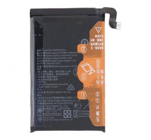 Huawei Mate 30 Pro HB555591EEW akkumulátor, OEM jellegű, 4500mAh, Grade S