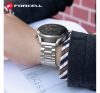 Forcell FS06 Samsung Watch 22mm fém szíj, ezüst