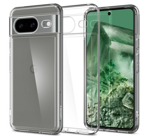 Spigen Ultra Hybrid Google Pixel 8 tok, Crystal Clear, átlátszó