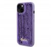 Guess Sequin Script Logo iPhone 13 tok, lila