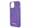 Guess Sequin Script Logo iPhone 15 Plus tok, lila