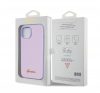 Guess PU Leather Iridescent Metal Script iPhone 15 tok, lila