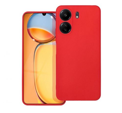 Forcell Soft Xiaomi Redmi 13C szilikon tok, piros