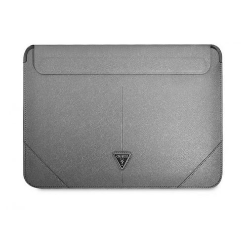 Guess Sleeve Saffiano Triangle Logo, GUCS16PSATLG 16" laptop tok, ezüst