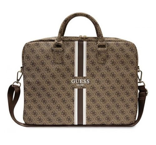 Guess 4G Printed Stripes GUCB15P4RPSW 16" tablet táska, barna 