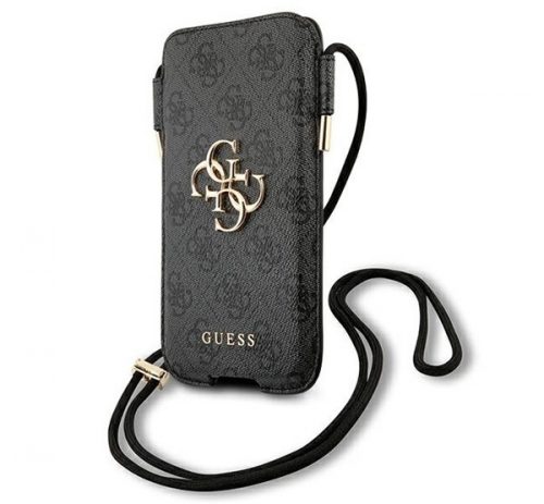 Guess 4G Metal Logo GUHCP12M4GPSGR 6,1" telefontartó táska, szürke