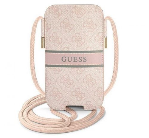 Guess 4G Stripe GUPHM4GDPI 6,1" telefontartó táska, rózsaszín 