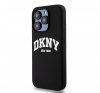 DKNY Liquid Silicone Arch Logo Apple iPhone 15 Pro Magsafe tok, fekete