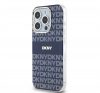 DKNY PC/TPU Repeat Pattern Tonal Stripe Apple iPhone 15 Pro Magsafe tok, kék