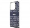 DKNY PC/TPU Repeat Pattern Tonal Stripe Apple iPhone 15 Pro Magsafe tok, kék