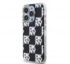 DKNY PC/TPU Checkered Pattern Apple iPhone 15 Pro tok, fekete