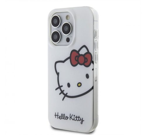 Hello Kitty IML Head Logo Apple iPhone 15 Pro hátlap tok, fehér