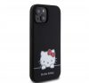 Hello Kitty Liquid Silicone Daydreaming Logo Apple iPhone 15 hátlap tok, fekete