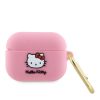 Hello Kitty Liquid Silicone 3D Kitty Head Logo AirPods Pro tok, rózsaszín