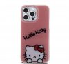 Hello Kitty IML Daydreaming Logo Apple iPhone 15 Pro Max hátlap tok, rózsaszín