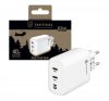 Tactical Base Plug Dual gyorstöltő adapter 2xType-C, 40W,fehér