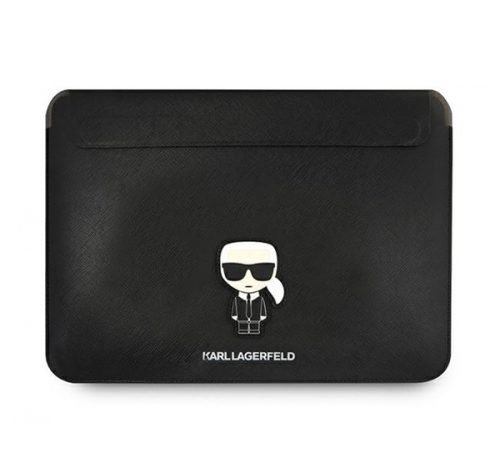 Karl Lagerfeld Sleeve Saffiano Ikonik Karl KLCS16PISFBK 16" laptop tok, fekete